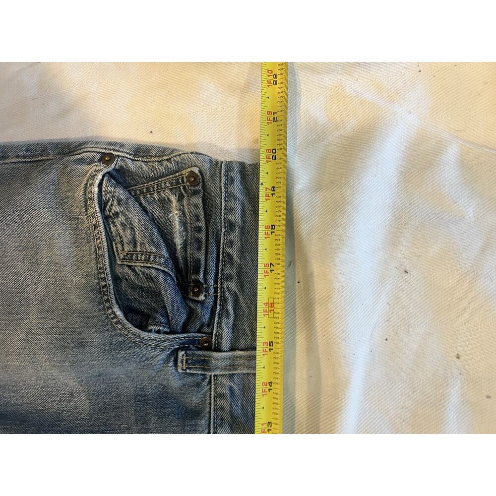Vtg Y2K Levis 501 Jeans Mens 40 X 32 Distressed Straight Leg Original Button Fly - Picture 11 of 15